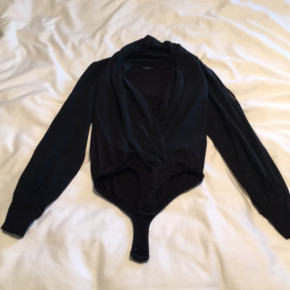 Bebe Black Blouse